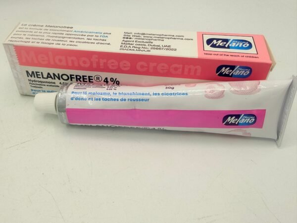 IMG-20260120-WA0054 Melanofree Cream 4% Hydroquinone – Dark Spot & Hyperpigmentation Treatment 30g