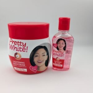 PRETTY WHITE BODY CREAM 300ML OIL DUO SET
