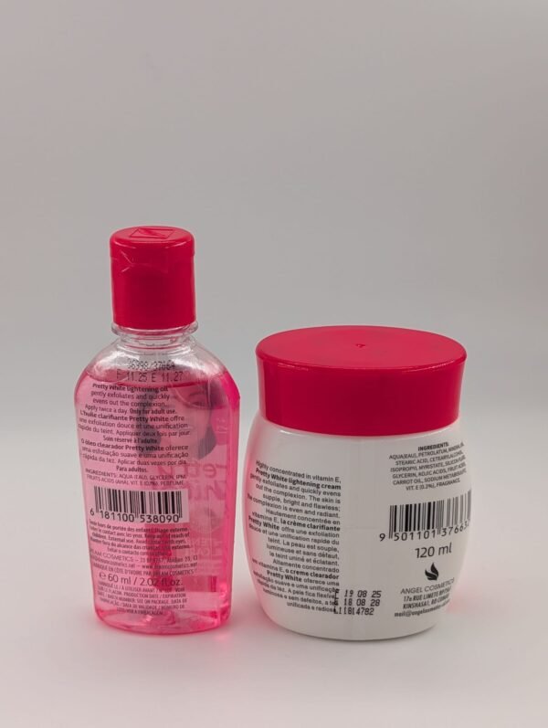 Pretty White - Duo Soin Corps (Crème et Huile) Unificateur d'Écla 120ML