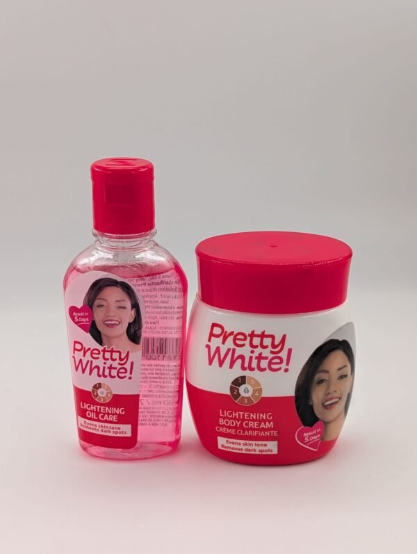 Pretty White - Duo Soin Corps (Crème et Huile) Unificateur d'Écla 120ML