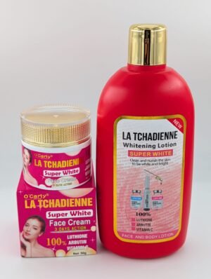 O'Carly La Tchadienne - Duo Soin Visage et Corps Unificateur d'Éclat (Crème et Lotion)