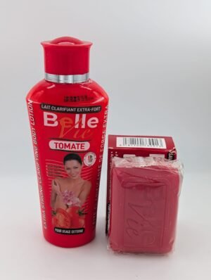 Belle Vie Tomate - Duo Soin Corps (Lait et Savon) Unificateur d'Éclat à la Tomate