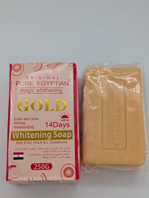 WhatsApp Image 2026-08-04 at 23.35.09 (7) PURE EGYPTIAN GOLD - Savon de Soin Unificateur d'Éclat au Jaune d'Œuf et Glutathion - SPF 20 - 250g