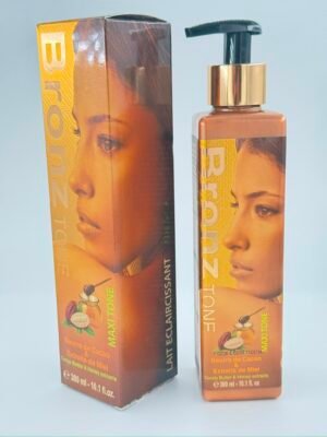 BronzTone Maxi Tone - Lait Éclaircissant Beurre de Cacao et Miel 300ml
