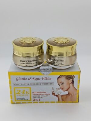 Glutha & Kojic White 24K Gold – Duo Crème Jour & Nuit "2 en 1"