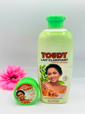 Toudy – Duo Lait Clarifiant & Crème Spécifique Miel-Curcuma