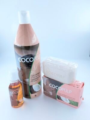 CocoPulp – Coffret Crème, Huile & Savon Éclaircissants