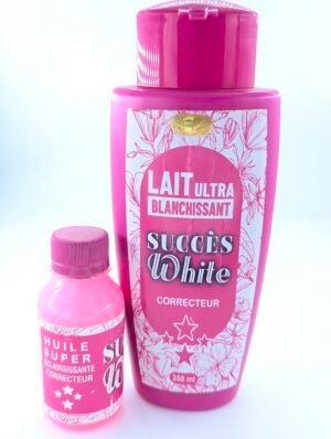Succès White – Coffret Lait Ultra Blanchissant & Huile Super Éclaircissante