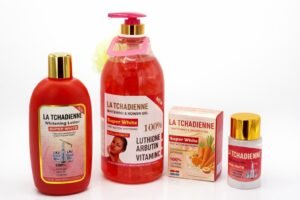 WhatsApp Image 2026-08-26 at 20.40.40 (4) La Tchadienne – Coffret Super White (Lotion, Gel Douche, Savon & Huile)